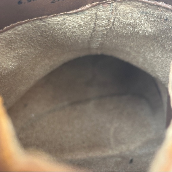 Naturalizer Zarie Bootie Saddle Tan Tumbled Leather Size 6.5 NWT - Picture 12 of 13